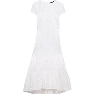 Banana Republic Eyelet Midi Dress White Size 2.